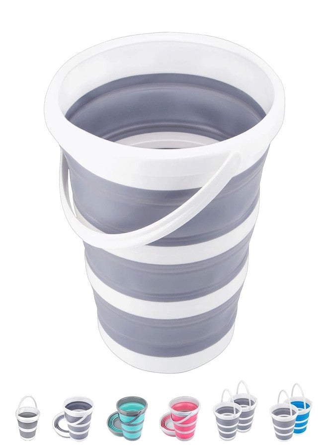DARDRIS Collapsible Silicon Folding Bucket, 10 LTR. (Multicolour, Thermoplastic Elastomer + Polypropylene) - Image 1